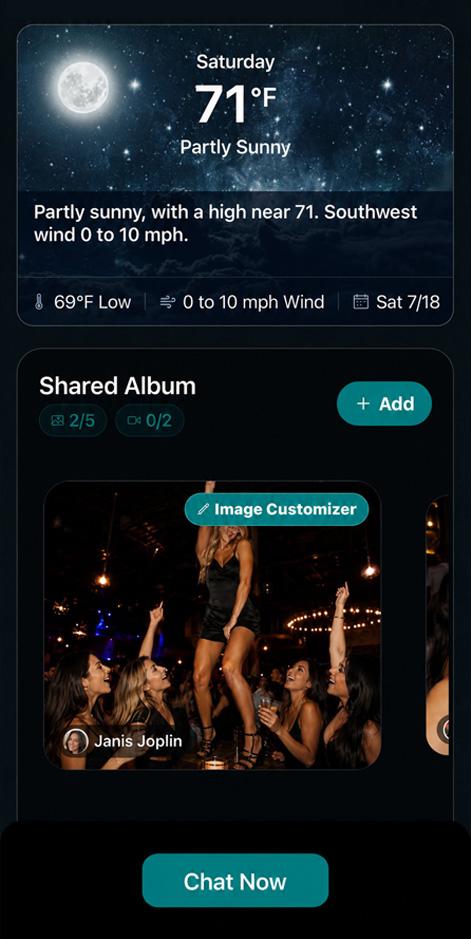 Private social media gallery